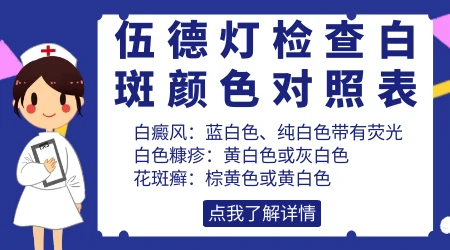 伍德灯能区分白癜风和汗斑吗
