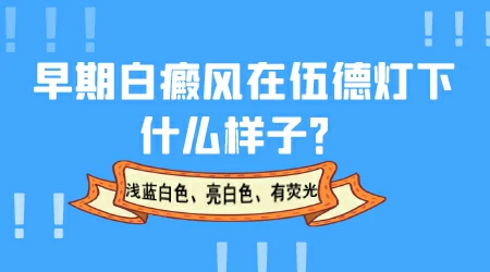 伍德灯检查白斑的对照表