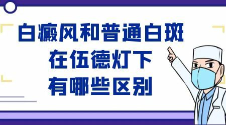 伍德灯下的各种白斑图代表什么